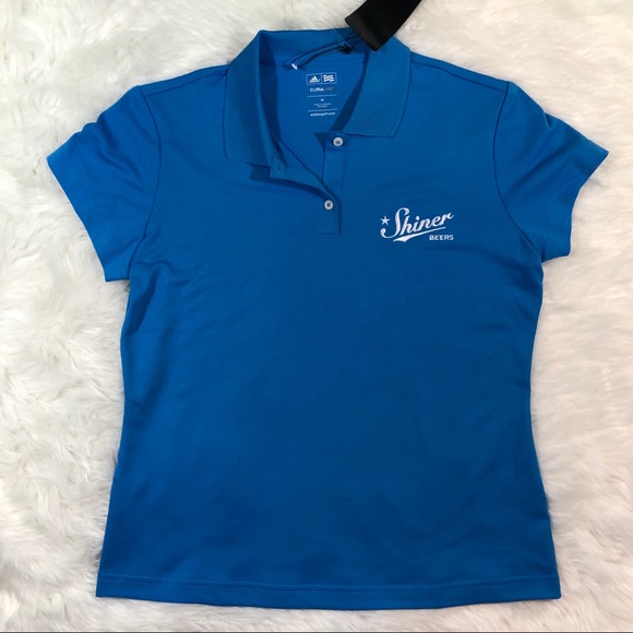 adidas Tops - Shiner Beers Climalite Adidas Golf Polo NWT
